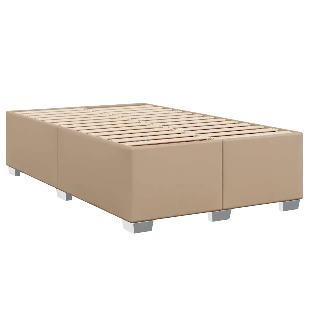 Giroletto a Molle con Materasso Cappuccino 120x200cm Similpelle