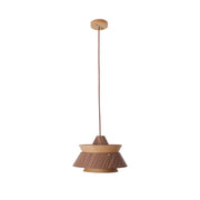 Lampada a sospensione Kioto legno E27 60W Maxlight