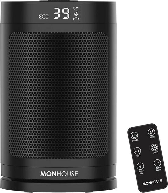 Impianto di riscaldamento elettrico portatile con display LED e telecomando