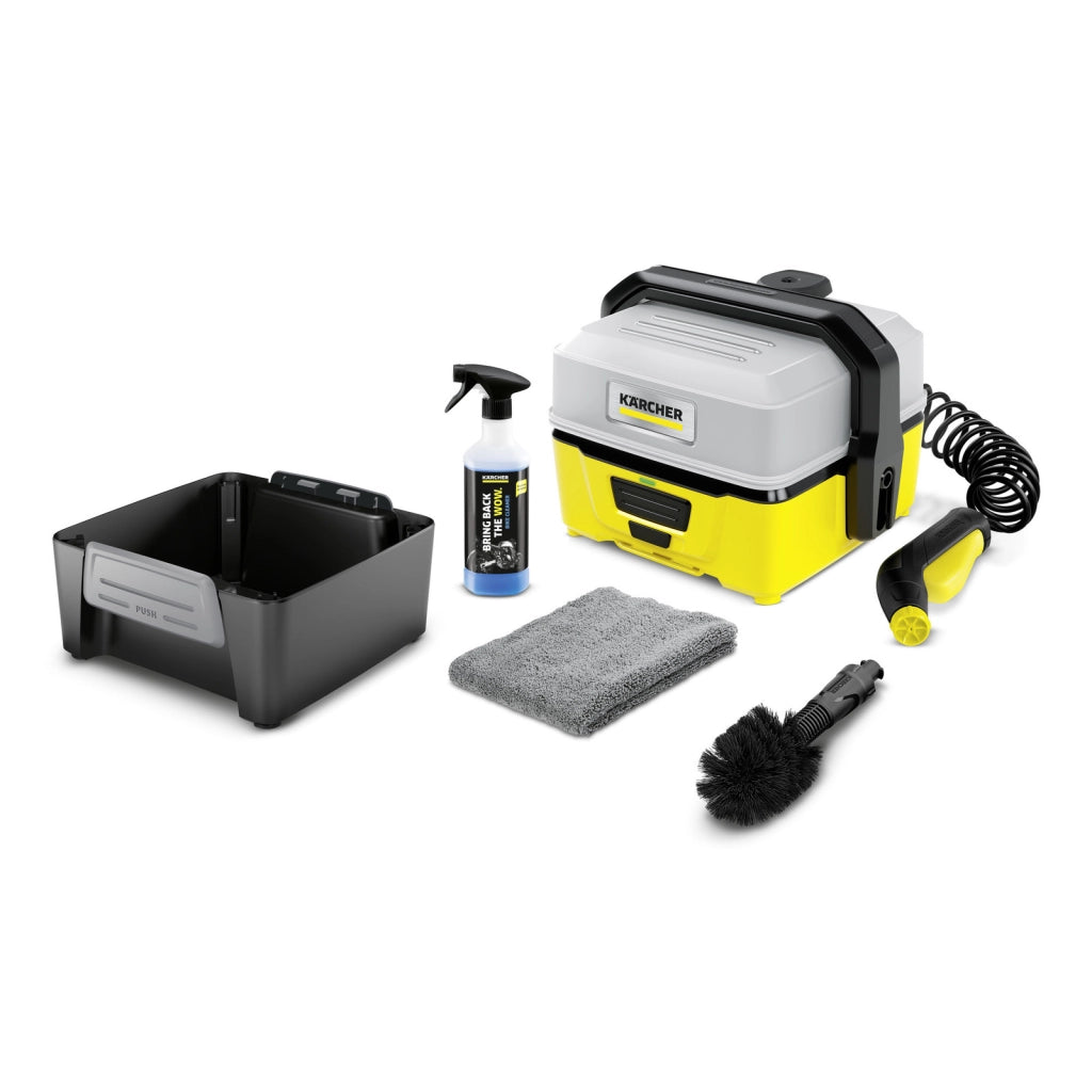 KARCHER Idropulitrici portatili OC 3 + Kit Biciclette - Portata: max. 2 l/min - Tipo di batteria: Batteria agli ioni di litio  - Autonomia: 15 min