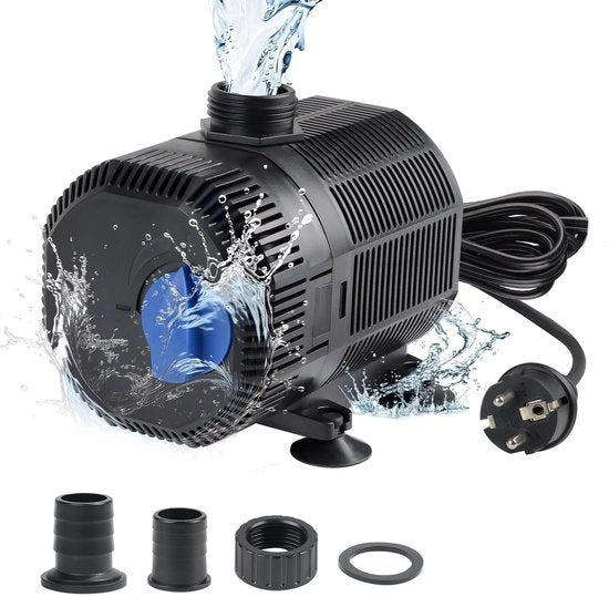 Pompa di acqua per piscina, 2300 l/u, 35 W, con filtro, 10 m di cavo, 2 getti, per vasca da bagno esterna