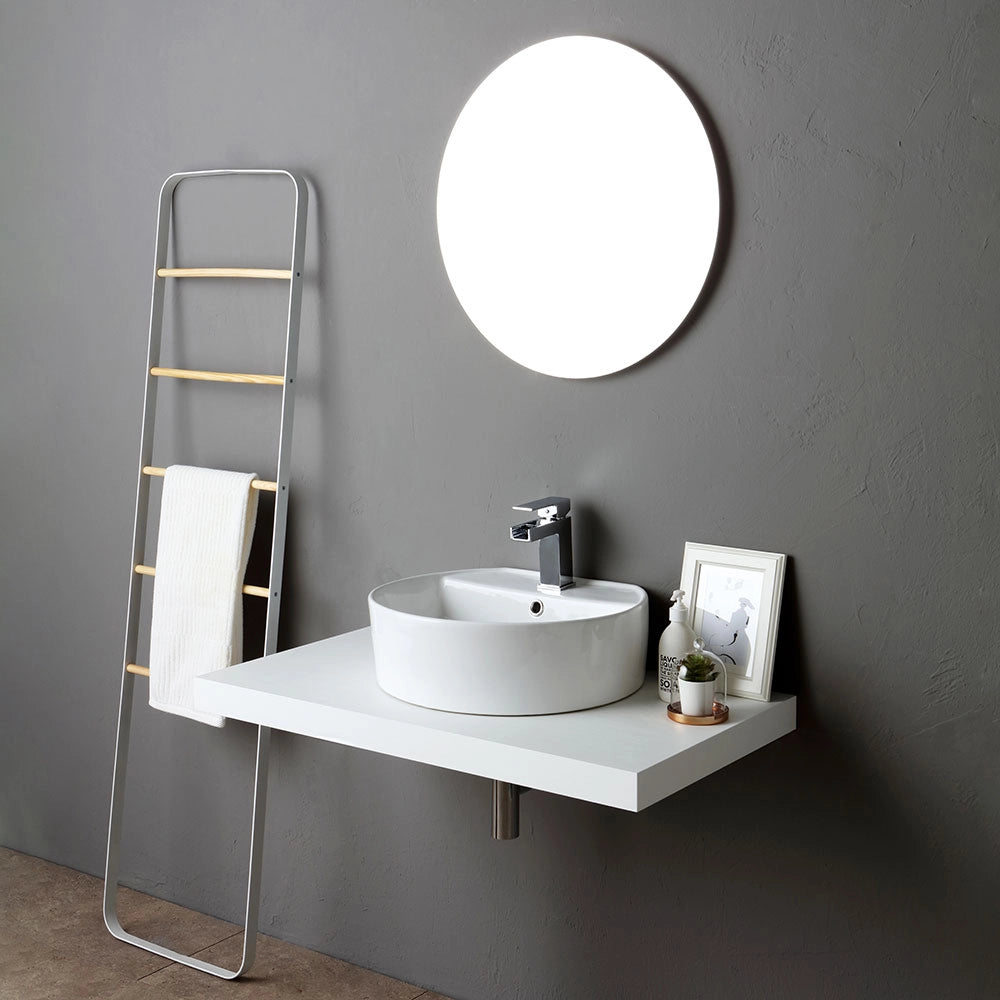 Specchio bagno rotondo 60 cm filo lucido