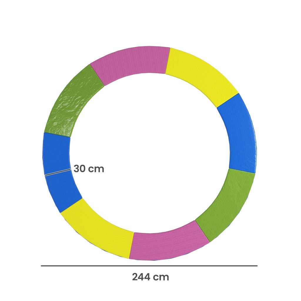 Copertura bordo trampolino ?244 cm ¨C Xylo ¨C tessuto impermeabile e resistente, multicolore