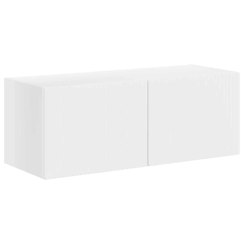 Set di Mobiletto da TV a Parete Montaggio a parete 6 pcs Bianco 3408943