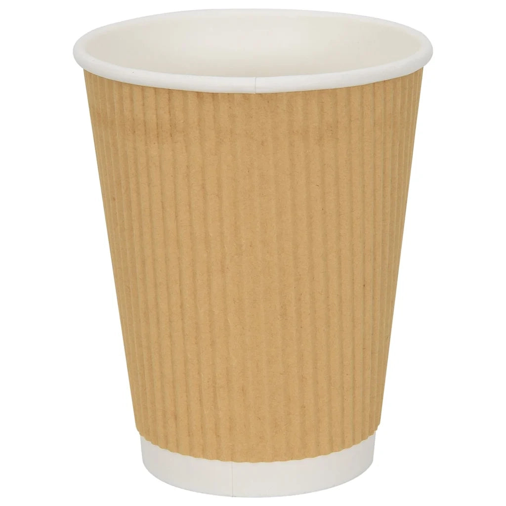 Bicchieri da Caff¨¨ in Carta 500 pz 12oz 300ml Marrone CFW8910983