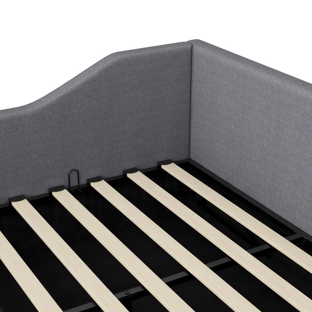 Letto Contenitore Imbottito 140x200 ¨C MINIMAL ¨C Grigio