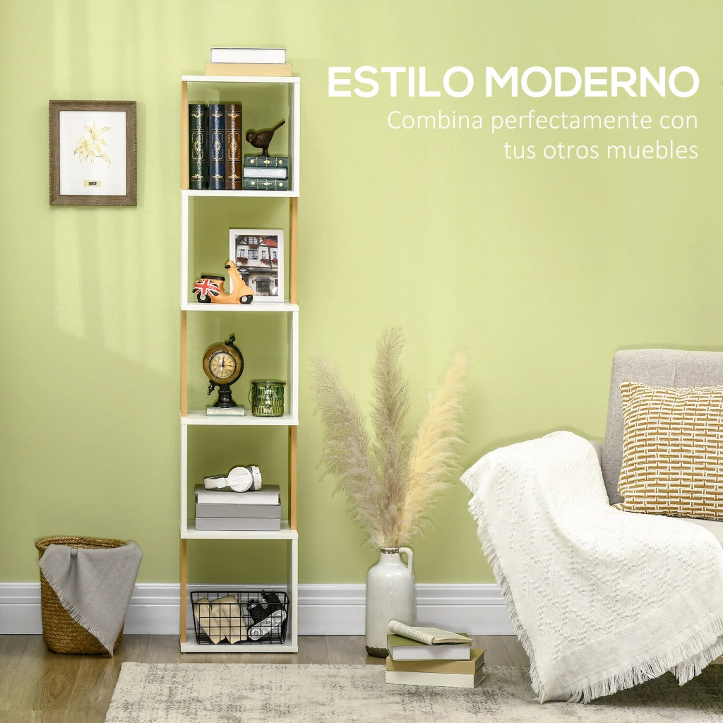 Libreria Scaffale S per Libri ¨C Minimal ¨C Bianco 33x28x161 cm