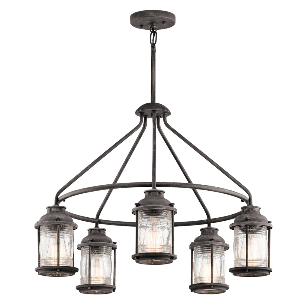 Lampada sospesa esterna Ashland Bay Kichler zinco anticato E27