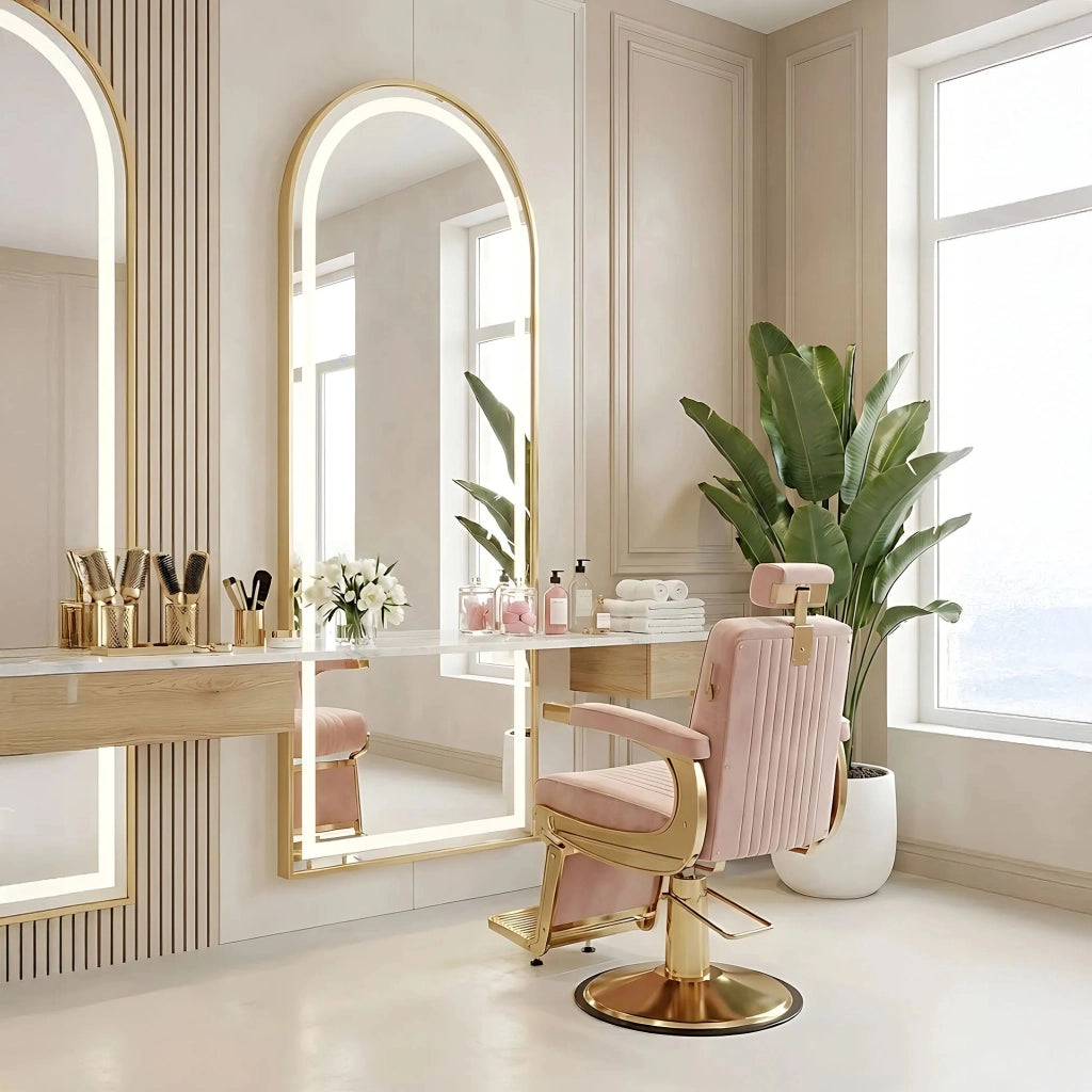 Specchio Led Orbit 60x170cm Brush Gold