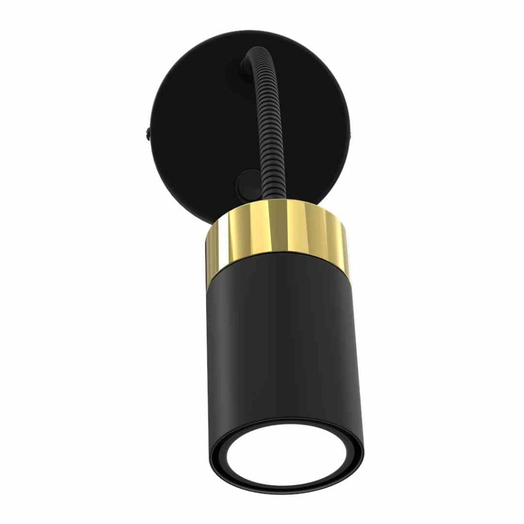 Applique LED Milagro Joker GU10 nero oro regolabile
