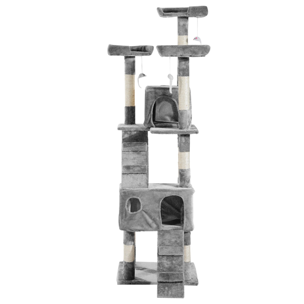 Albero tiragraffi per gatti ¨C Minimal ¨C Grigio 173 cm