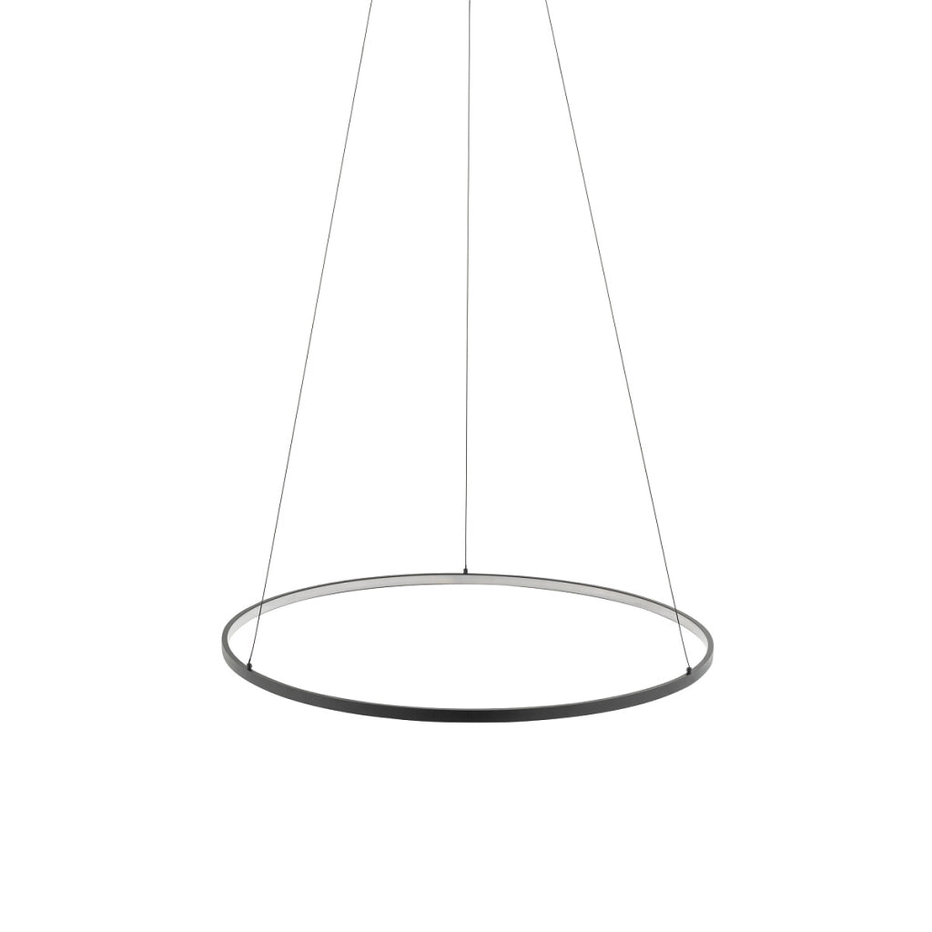Lampada a sospensione Nowodvorski Circolo M nera LED 3000K