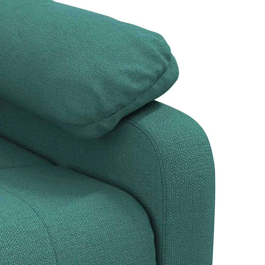 Poltrona Reclinabile in Tessuto Verde Scuro 348281