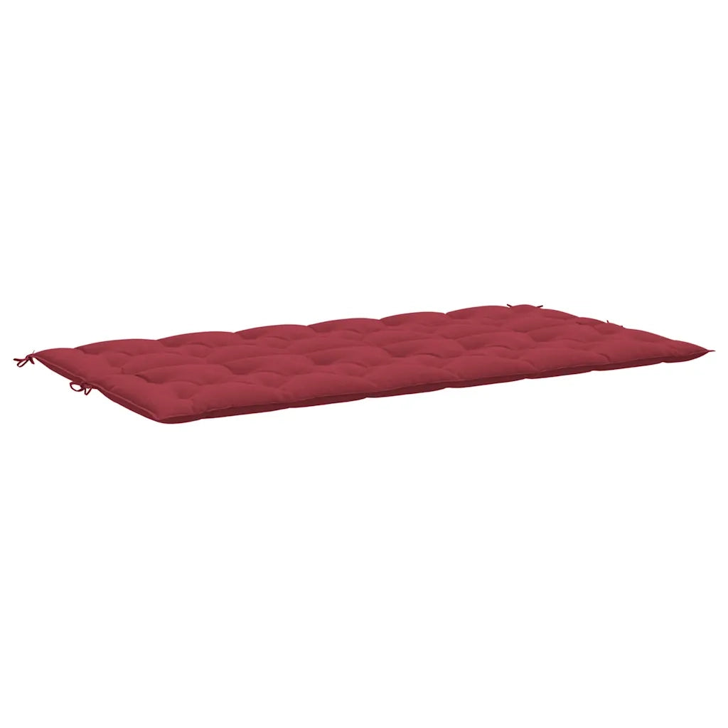 Cuscini per Panca 2 pz Rosso Vino 200x50x7 cm in Tessuto Oxford