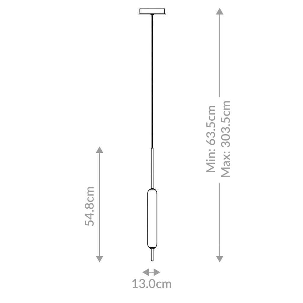 Lampada a sospensione LED 10W oro Cumberland Quintiesse