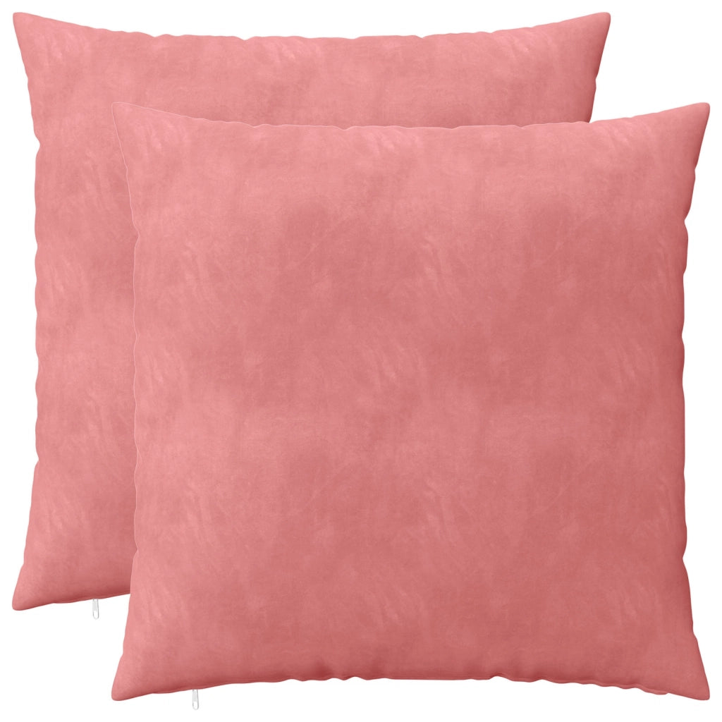 Cuscino con cuscino HEERLEN 2 pz Rosa Velluto 928191