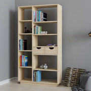 Biblioteca Imer, Libreria 8 Ripiani, 80x25x189h cm Marrone Rovere