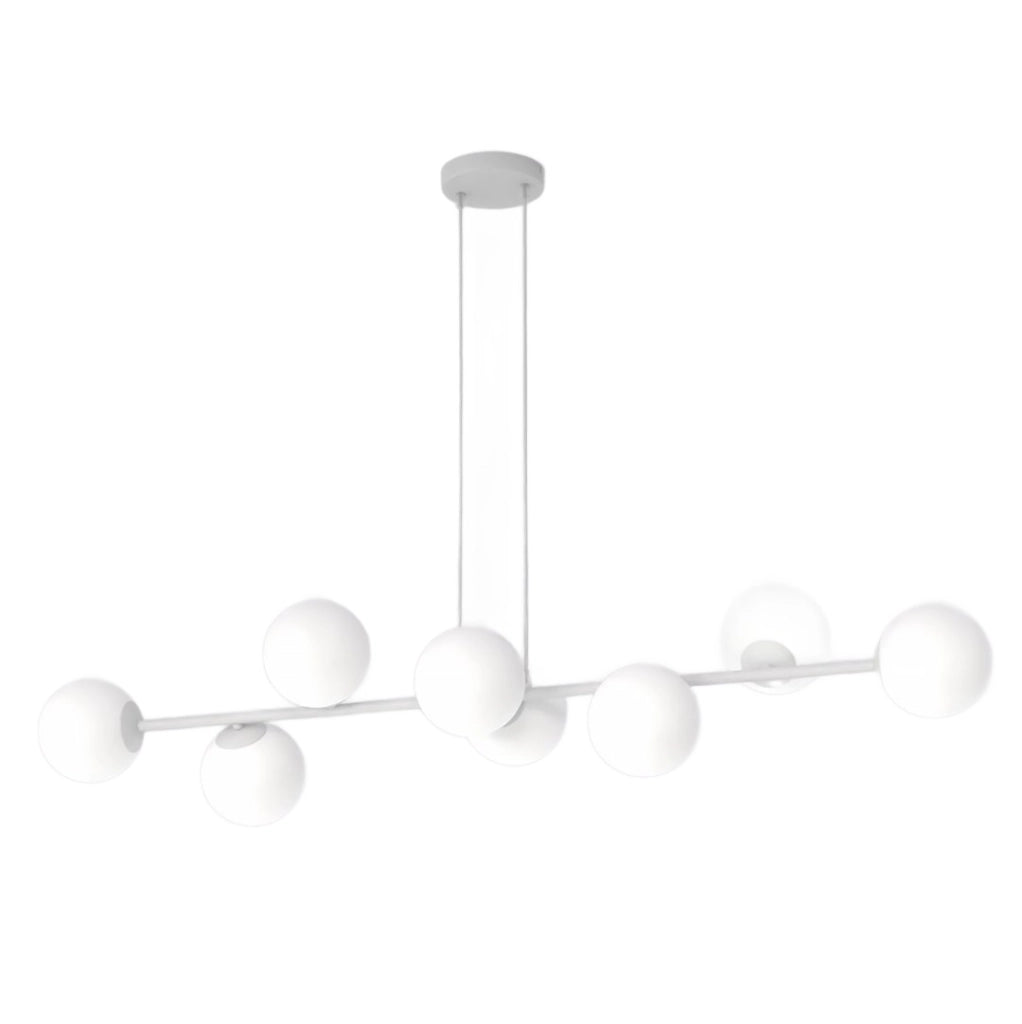 Lampada a sospensione MAGNUS Emibig 8xE14 grigio bianco