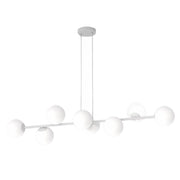 Lampada a sospensione MAGNUS Emibig 8xE14 grigio bianco