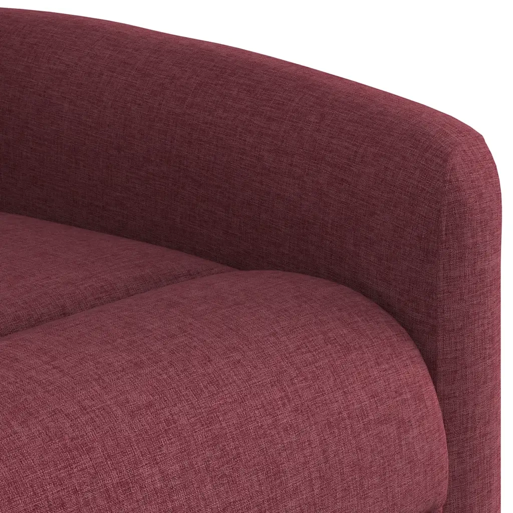 Poltrona Reclinabile in Tessuto Rosso Vino 4015599