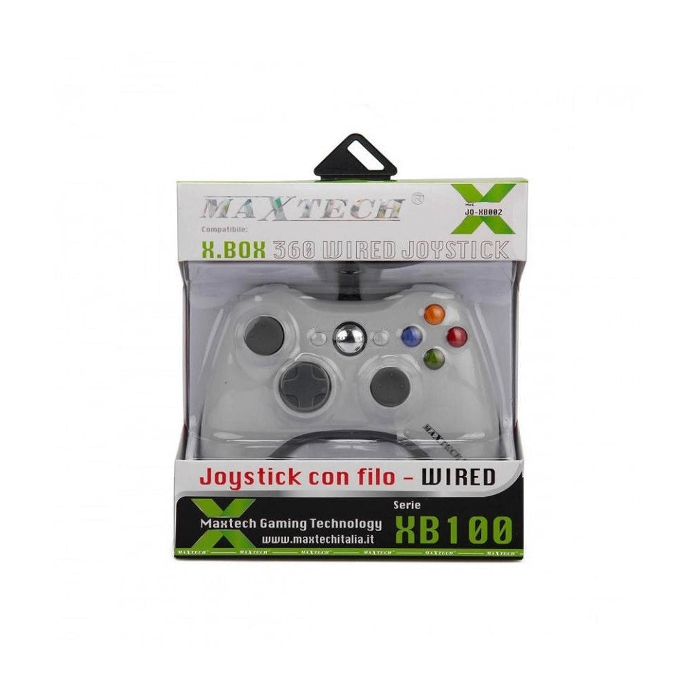Trade Shop - Joystick Controller Con Filo Cavo Usb Xbox 360 Wired Joypad Jo-xb002 Compatibile -