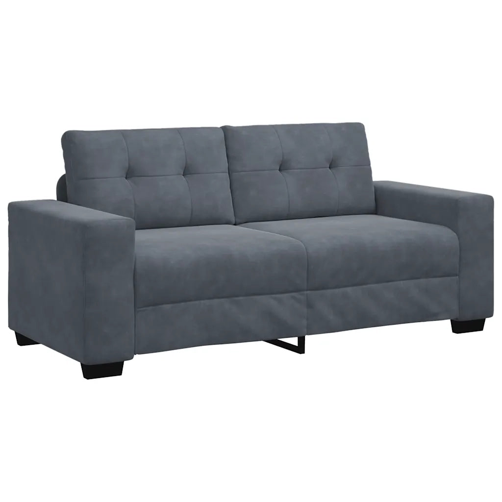Divano Divanetto-Sofa Grigio Scuro 140 cm in Velluto 817605