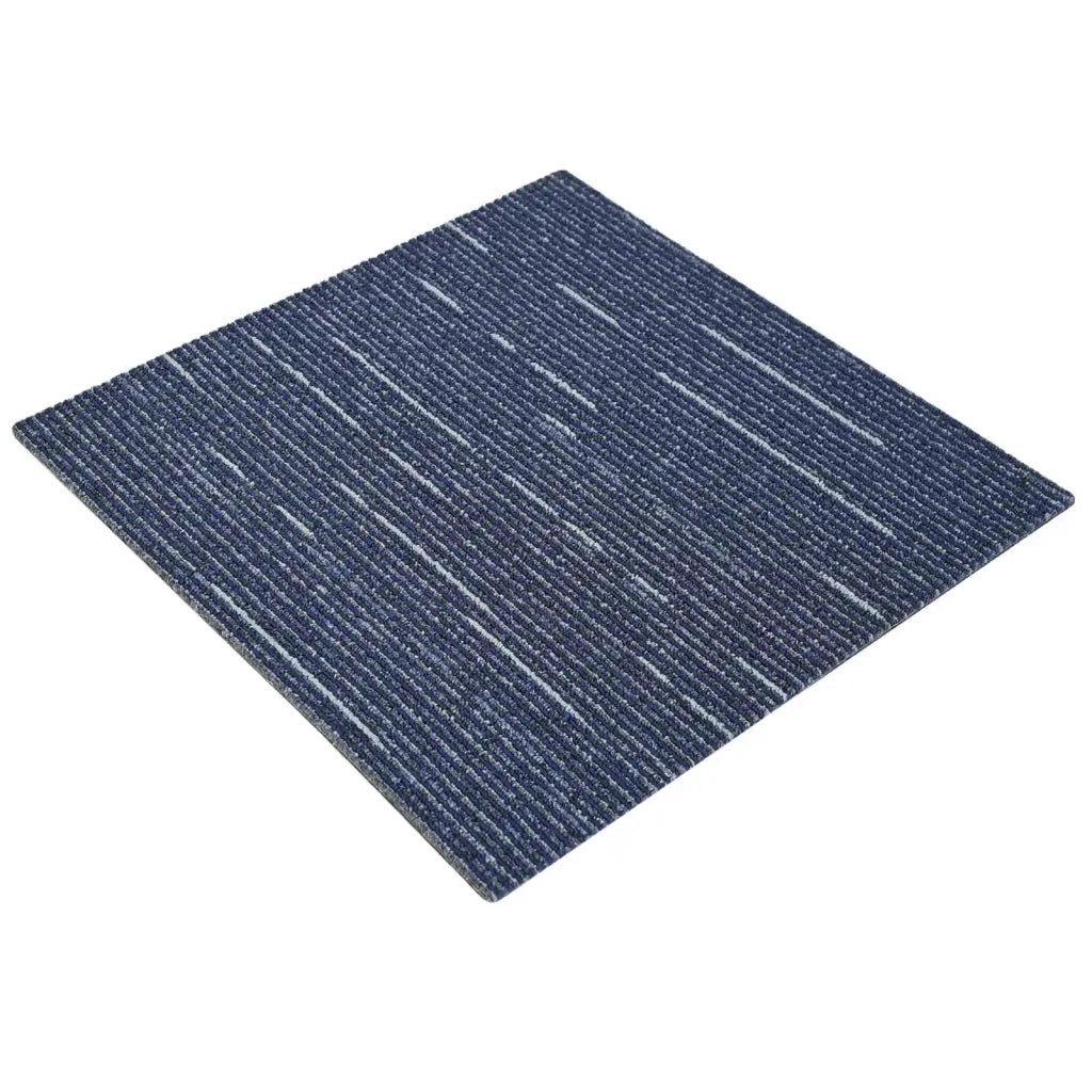 Piastrella per Tappeto Strisce Blu 50 x 50 cm 36 pcs 42032479