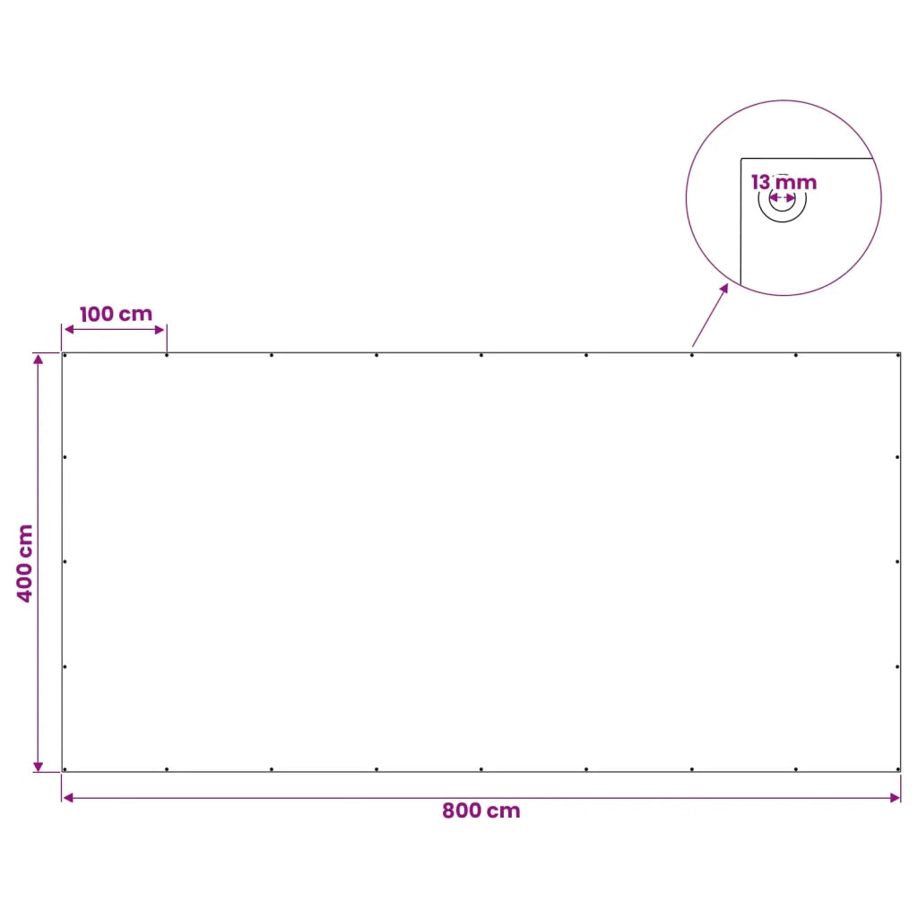 Telo con Occhielli Blu 4 x 8 m 90 gsm PE 42039487