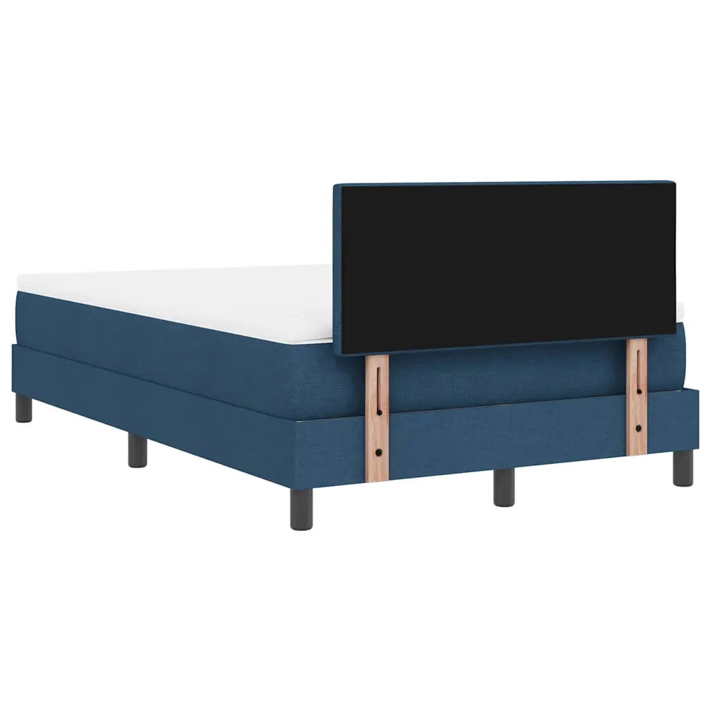 Letto a molle con materasso con led Blu 120 x 190 cm Tessuto 3342197