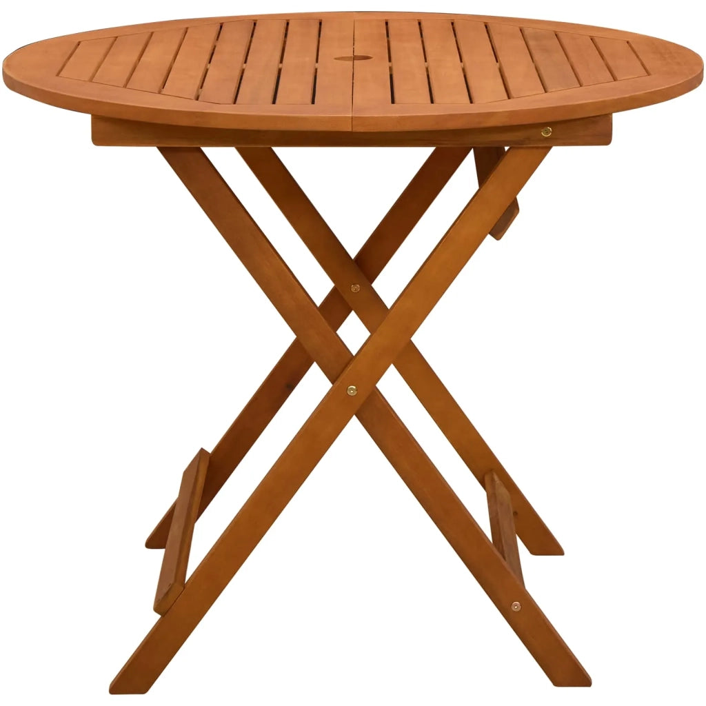 Tavolo da Giardino Pieghevole Marrone Ø 90 x 75 cm 42032421