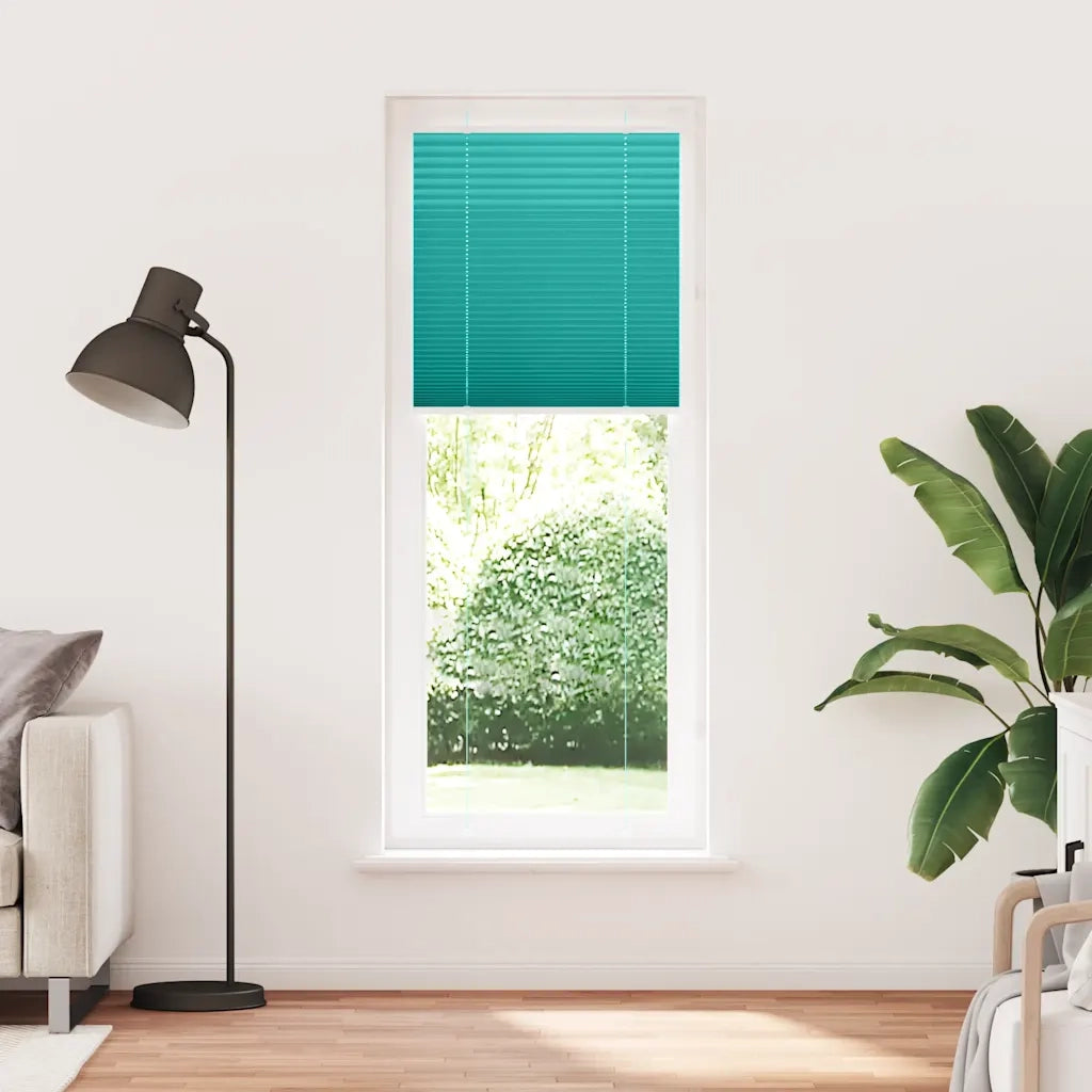 Tenda Plissettata | Tenda pliss¨¨ Verde petrolio 80x200 cm Larghezza Tessuto