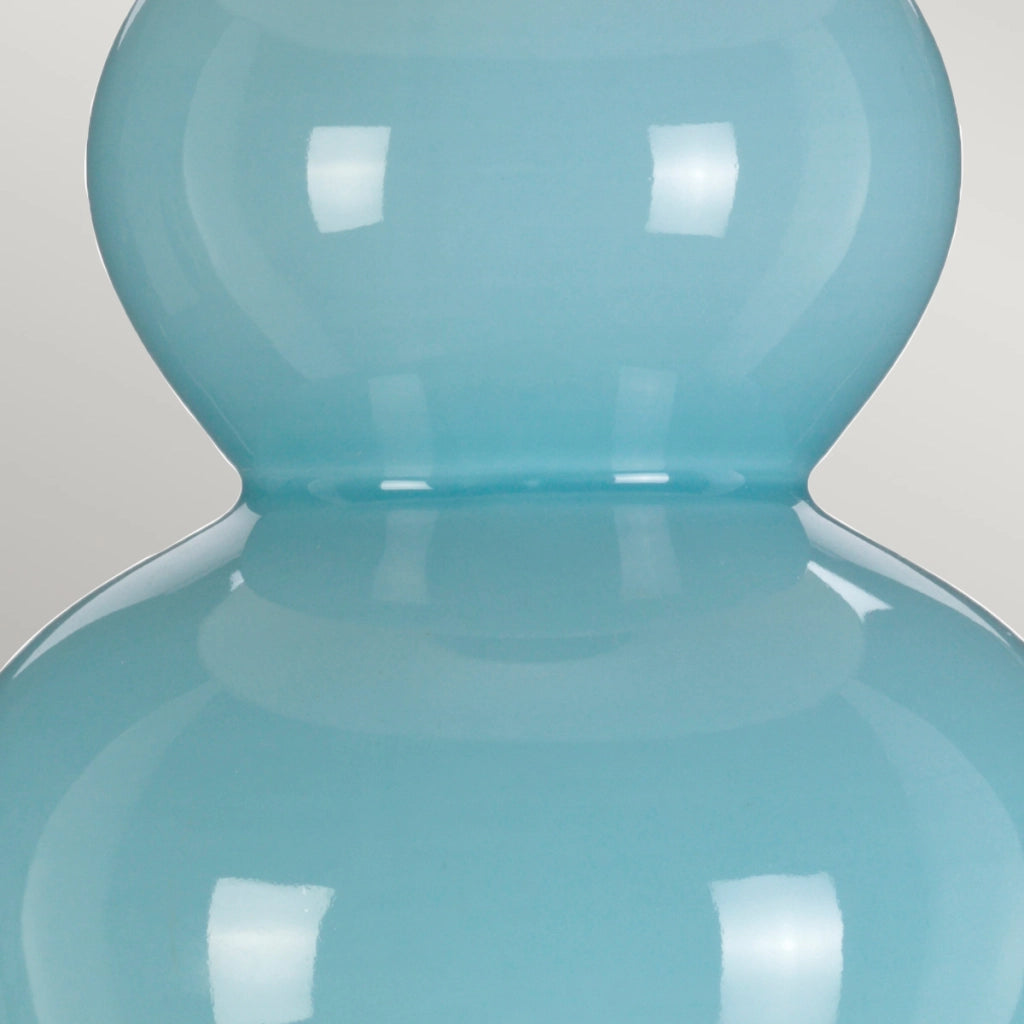 Lampada da tavolo in ceramica azzurra Harbin E27 60W