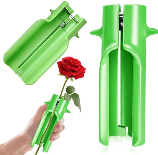 Strumento per la rimozione delle spine - Rimozione spine - Trinciatura foglie - Trinciatura fiori - Giardinaggio - Materiale ABS duraturo - Spada per rose