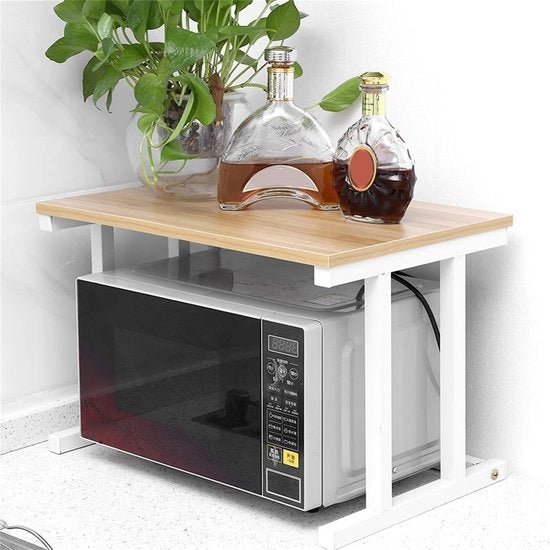 Magnetron rek da parco per la cucina - 57 x 38 x 35 cm - Design a doppia lastra - Organizza la tua cucina in modo sicuro e sostenibile