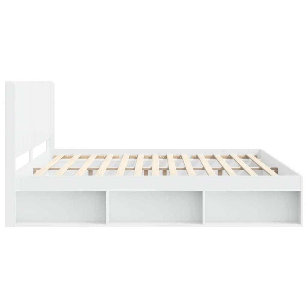 Letto da camera | Struttura del letto con stoccaggio e testata 3 pcs