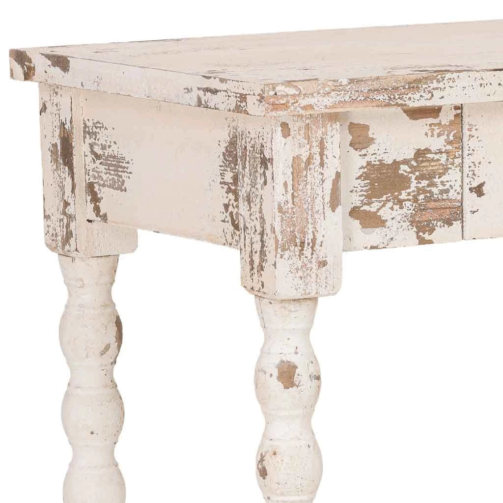 Mobile da ingresso in legno bianco 80x40x80h cm