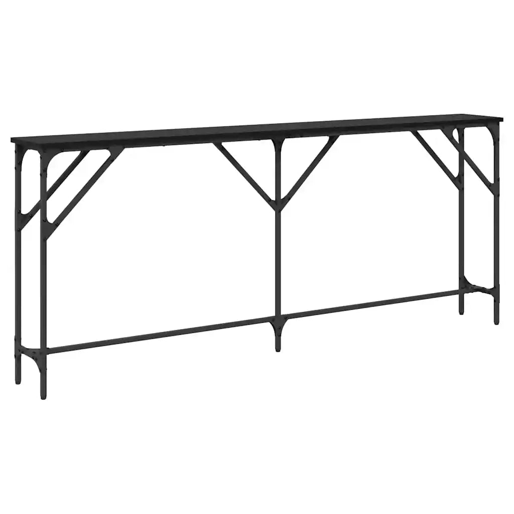 Tavolo Consolle | Tavolo d'Ingresso Rovere nero 180 x 23 x 75 cm