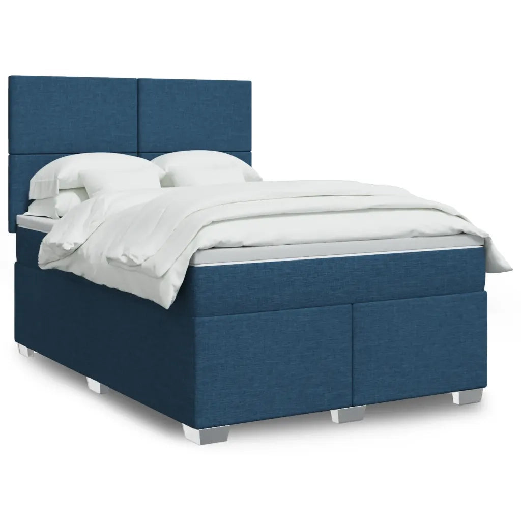 Giroletto a Molle con Materasso Blu 160x200 cm in Tessuto 3290538