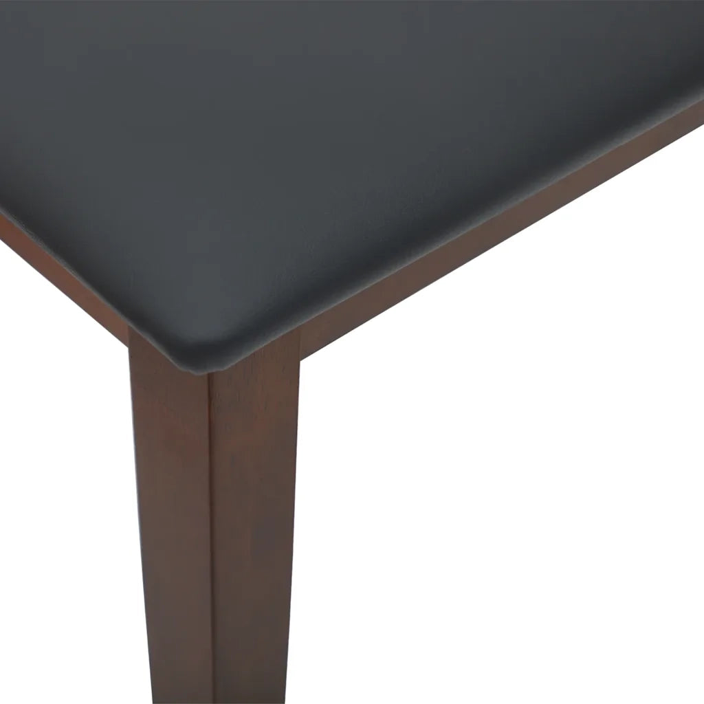 Panca 90 cm Marrone in Legno Massello di Hevea CFW8208756