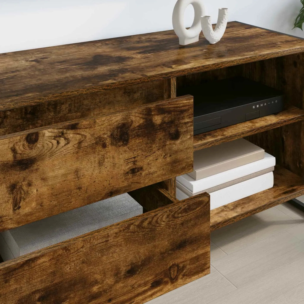Mobile TV | Armadietto TV | Mobile Porta TV Quercia Fumosa 100 x 36 x 49,5 cm Legno multistrato