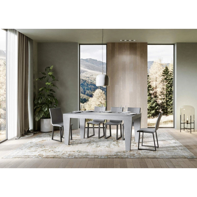 Tavolo allungabile 200/304x90 cm Spimbo - Cemento