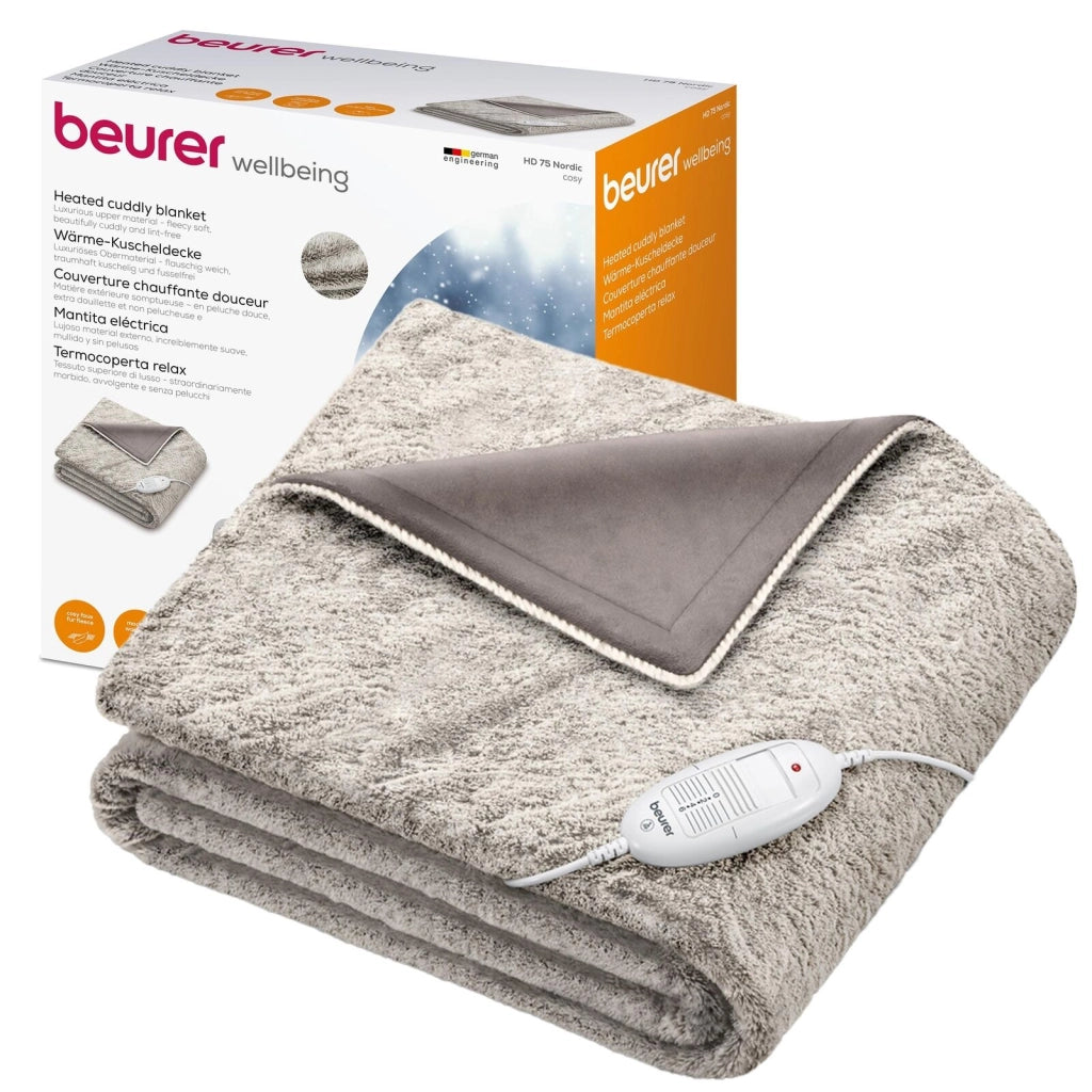 Beurer HD 75 Cosy Termocoperta con Dispositivo di Termoregolazione Elettronico Nordic