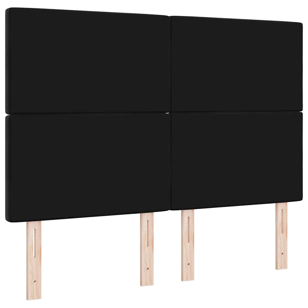 Testiera LED con luci a strisce a LED Nero 144 cm Poliestere 3338362
