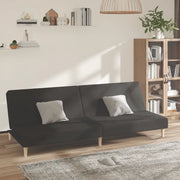 Divano Letto a 2 Posti-Sofa Letto 2 Posti-Daybed Nero in Tessuto 346334