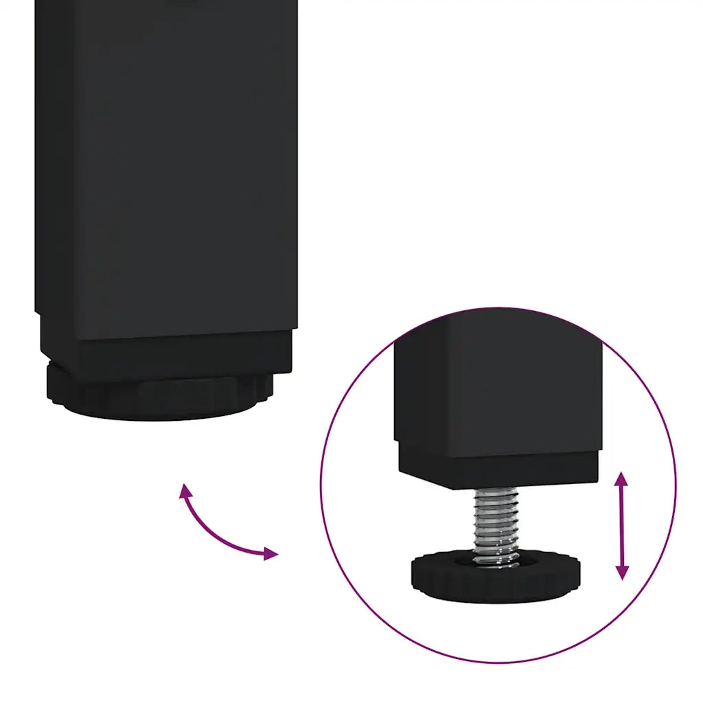 Mobile Lavabo da Bagno Nero 60x34,5x60 cm 861892