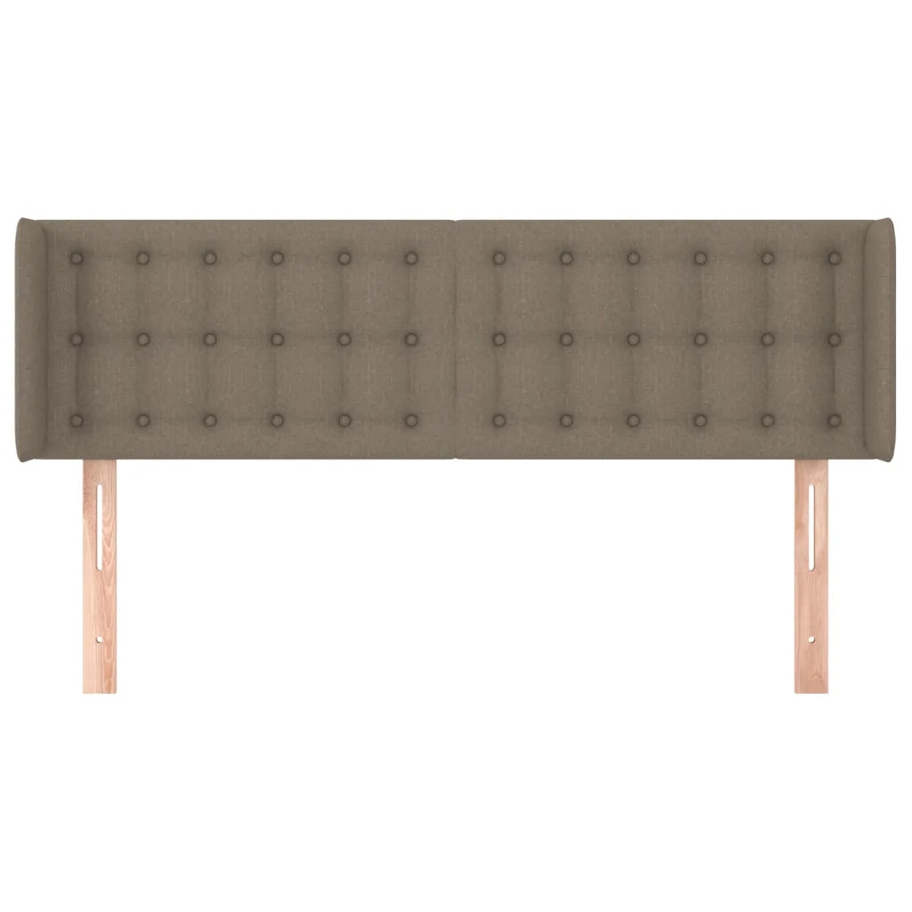 Testiera ad Orecchio Tortora 147x16x78/88 cm in Tessuto 3119204