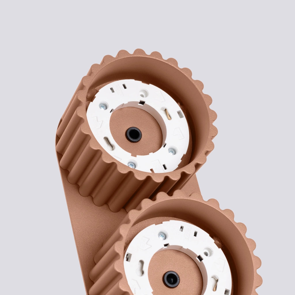 Lampada da soffitto AURA 2 moka Gx53