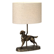 Lampada da tavolo cane Rufus resina bruna E27 40W Lightbox