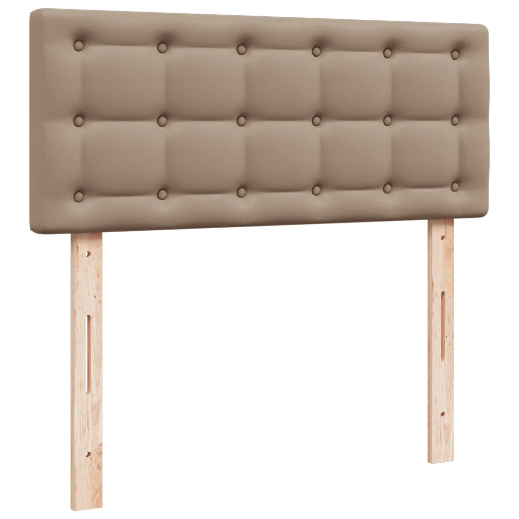 Giroletto a Molle con Materasso Cappuccino 100x200cm Similpelle