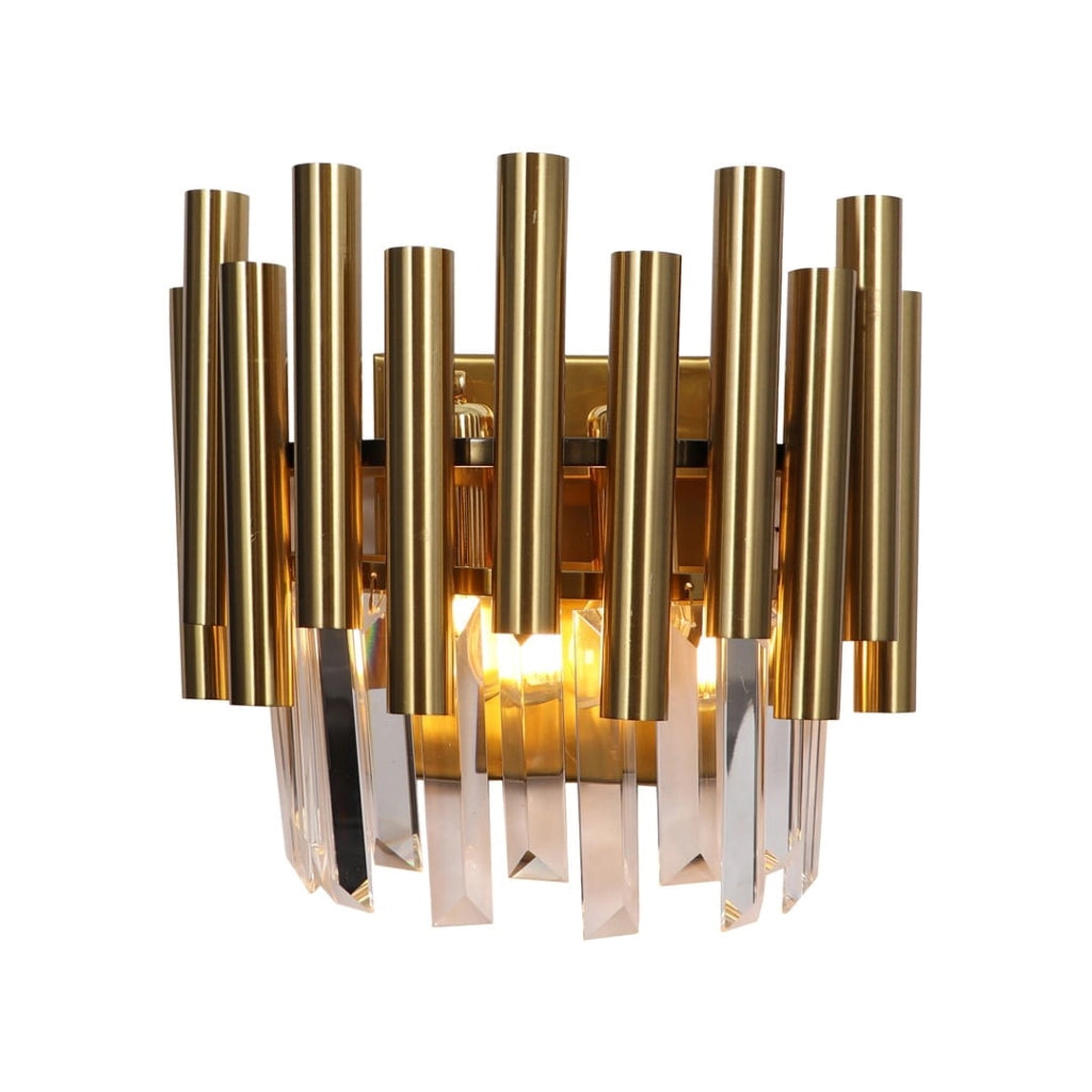 Applique da parete Madison oro cristallo 2xE14 40W